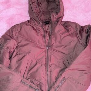 Women's Brown Hooded Jacket